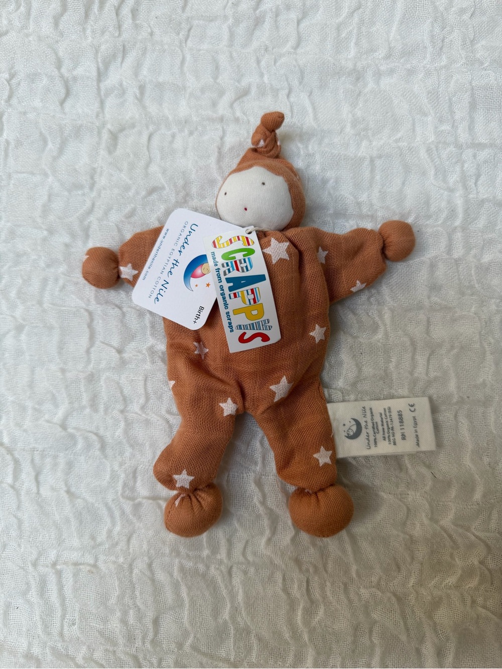 NWT Under the Nile Organic Cotton Baby Lovey